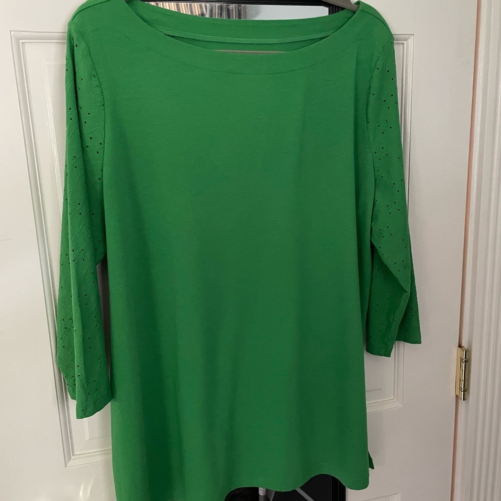 Loft Outlet 3/4 sleeve Green Top XXL